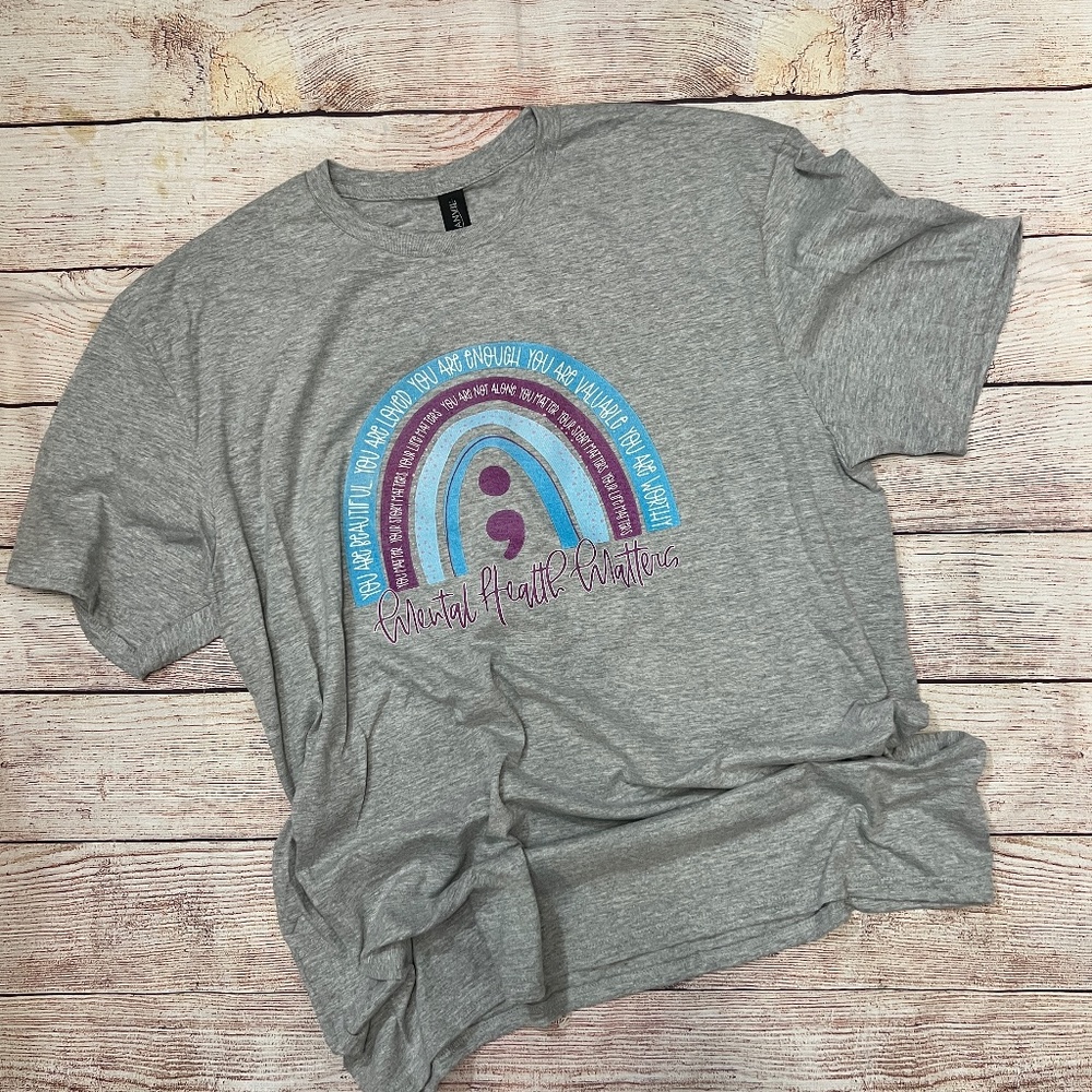 Mental Health Matters Rainbow T-Shirt